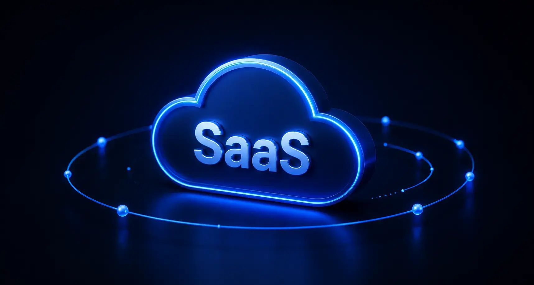 SaaS platform geliştirme hizmetini temsil eden kapak görseli